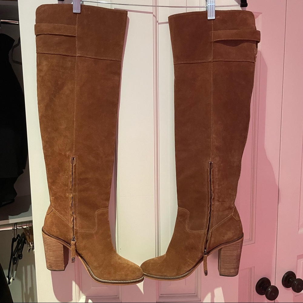 Dolce Vita Over the Knee Suede Brown boots - chestnut - Picture 4 of 8